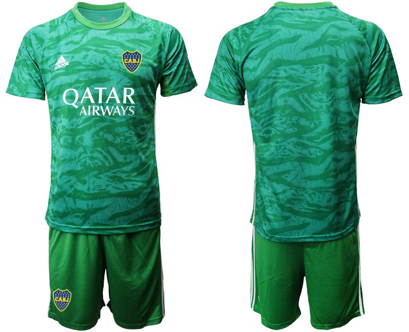 Men 2020-2021 Club Boca juniors goalkeeper green blank Adidas Soccer Jersey->boca juniors->Soccer Club Jersey